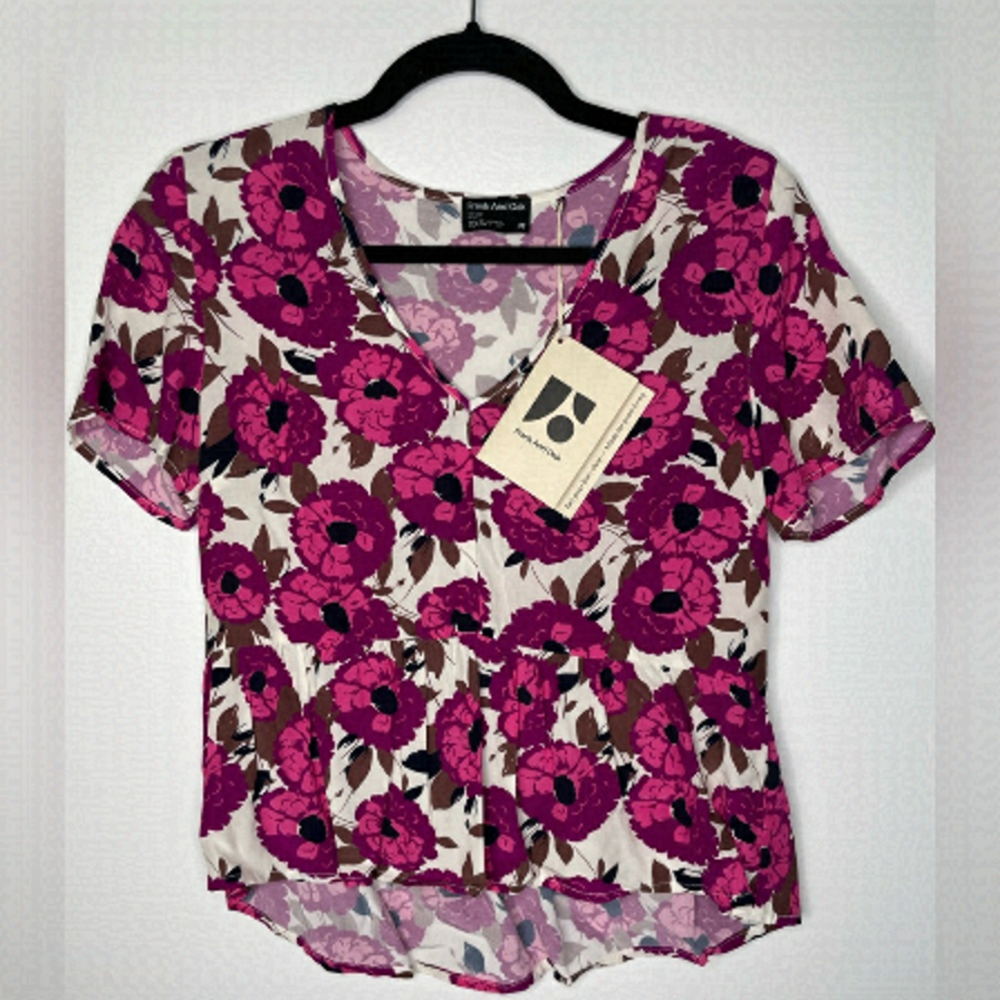 FRANK and Oak The babydoll floral top